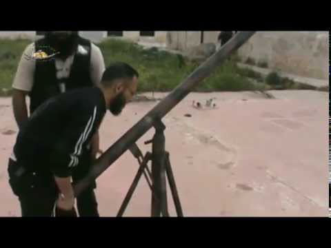 استهداف معاقل النظام بصاروخ محلي الصنع من قبل كتائب أحفاد خالد بن الوليد في ريف حمص