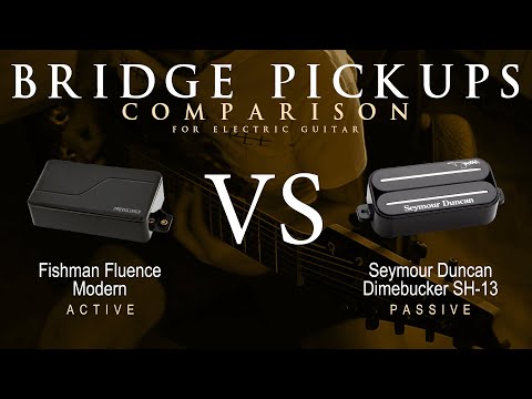 Fishman FLUENCE MODERN vs Seymour Duncan DIMEBUCKER SH-13 - Bridge Guitar Pickup Comparison Demo