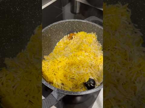 Yellow Rice || Middle Eastern Style Plain Rice #arabic #rice #trending #cooking #recipe #shortvideo