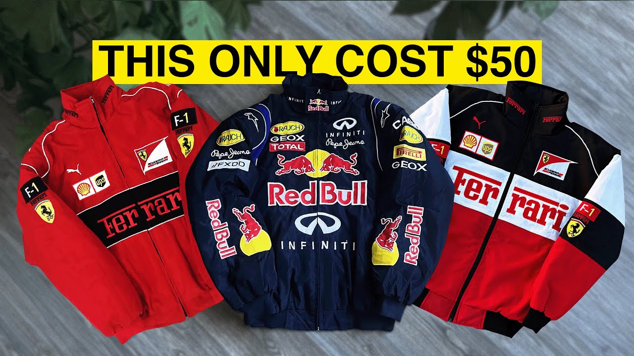 Formula 1 RedBull & Ferrari Racing Jackets for $50! (Where to buy)