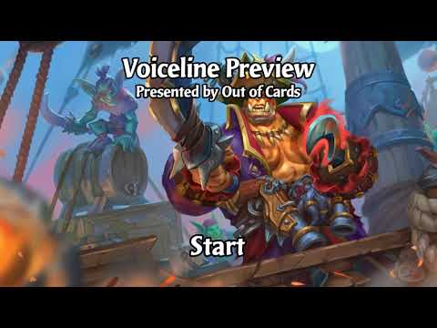 Pirate King Garrosh Voicelines Preview - Hearthstone Fairy Tale Hero Skin