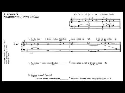 LS II, str. 215 - Duša mi jasá v mojom Bohu; Ž13