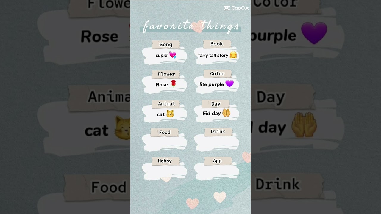 my favourite things ...what is your favourite thing tell me in the comments ♥️