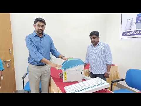 Electronic Voting Machine EVM Demostartion Centre in Kamareddy Collectorate Office Voting is for ease of Understanding
