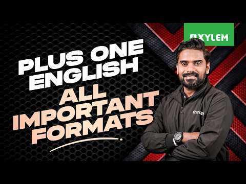 Plus One English | All Important Formats | Xylem Plus One