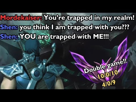 Shen versus Mordekaiser - How to beat Mordekaiser with Shen - Masters NA #leagueoflegends #shen
