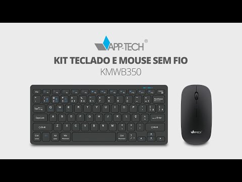 Desempenho Sem Limites: Conheça o Kit Teclado e Mouse sem Fio APP-TECH KMWB350!