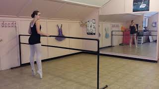 First turns on pointe!