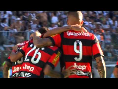 O gol de Paulinho para o Flamengo contra o Atlético MG pela 27ª rodada do Brasileirão 2015