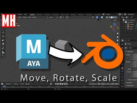 2. Blender tutorial for beginners : Move, Rotate and Scale in BLENDER