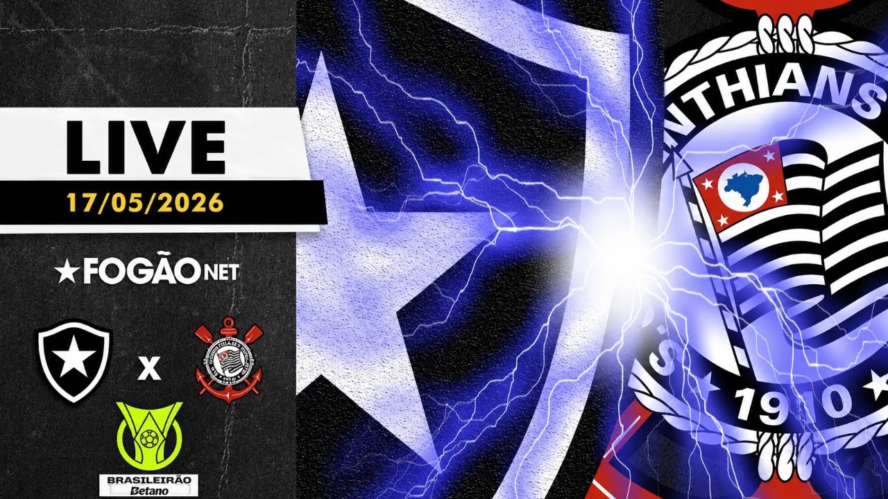 LIVE | Pré-jogo de Botafogo x Corinthians pela 16ª rodada do Brasileirão 2026