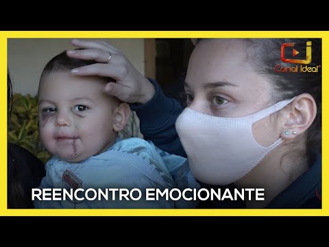 Professora reencontra menino que sobreviveu após o ataque à creche em Saudades