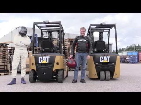 Taking a Cat lift truck for a spin!