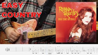 Video thumbnail for Easy Country Guitar Solo - Ronna Reeves - It Only Hurts When I Laugh by Levi Clay