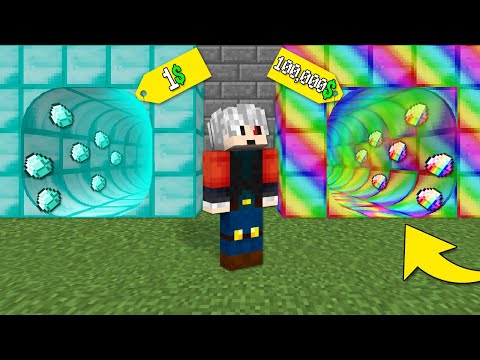 1$ TÜNEL VS 100,000$ TÜNEL - Minecraft