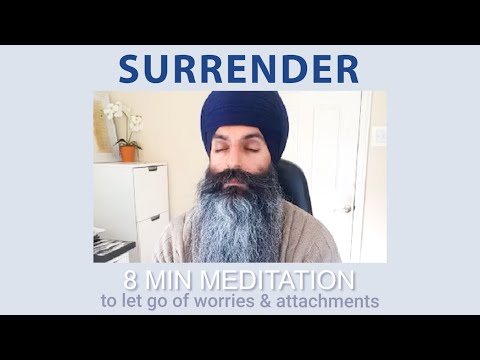 Guided Meditation SURRENDER | To Let Go Of Worries & Attachments | 8 Minutes