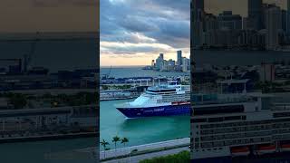 Time to depart Celebrity SUMMIT cruise ship