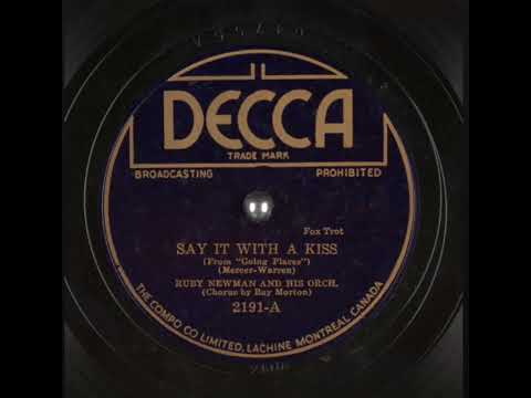 Ruby Newman and His Orch. - Say It With A Kiss (1938)