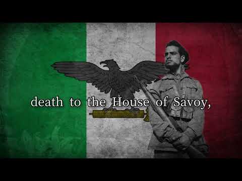 Italian Civil War Song "Vogliamo scolpire una lapide"