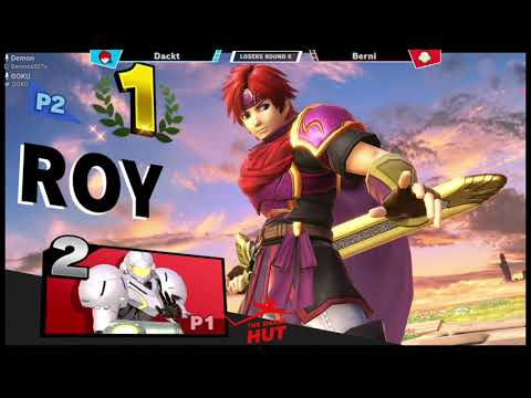 Dackt vs Berni Losers Round 6 - Smash hut 7 | Top 8 | Greninja/Roy vs Samus