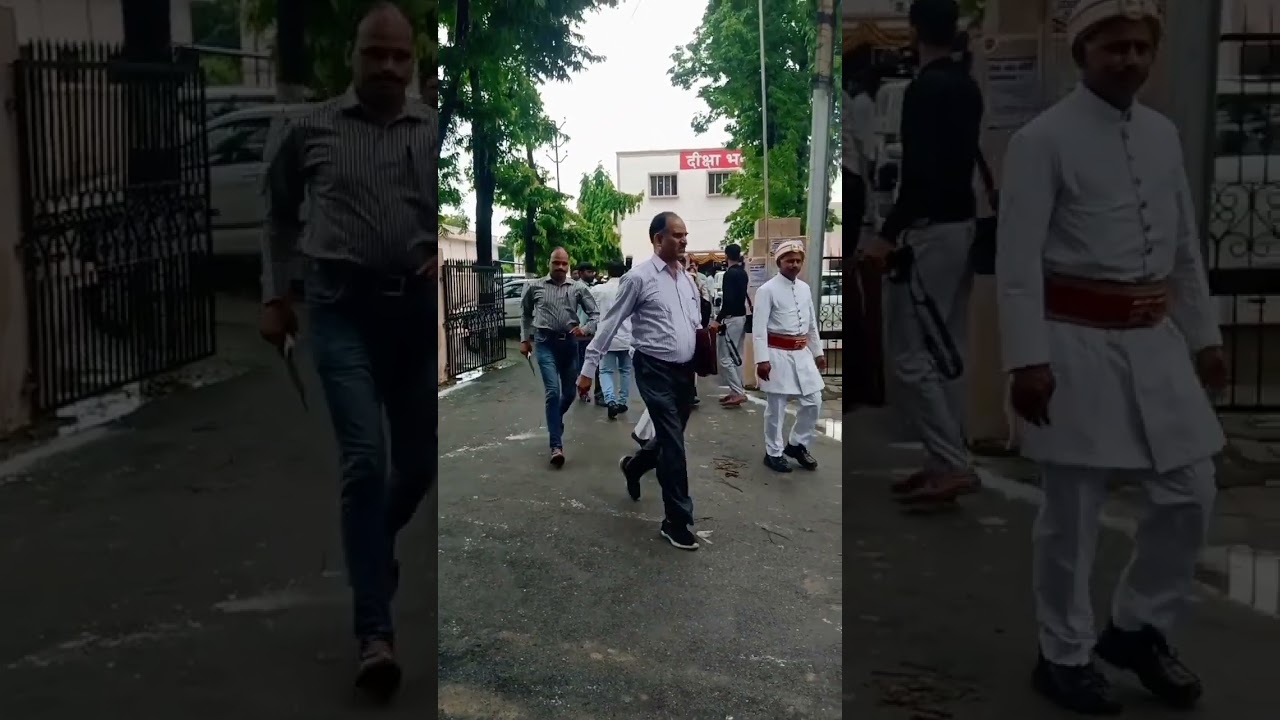 Allahabad highcourt judge Mr. Siddharth Verma grand entry from diksha bhavan in DDU #judge #advocate