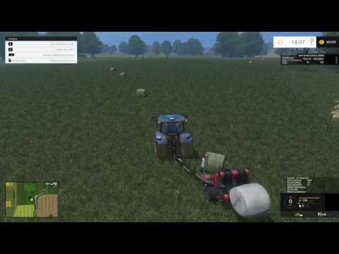 Going Hardcore in FS15 E19 - Wrapping Hay