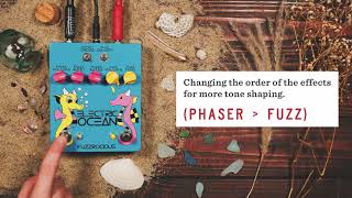 Video thumbnail for Fuzzrocious Pedals Electric Ocean Fuzz Phaser | Russo Music by Russo Music