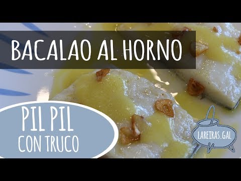 Baked Cod with Easy Pil Pil Sauce - Lareiras.gal