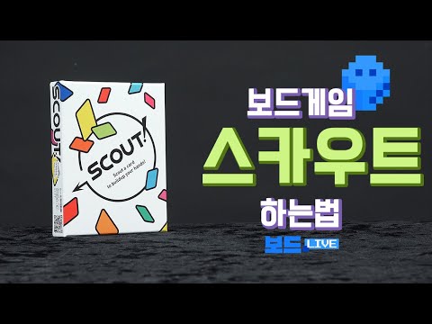 [3분게임요리] 스카우트 보드게임 하는 법