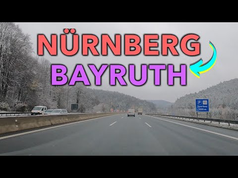 Driving NÜRNBERG to BAYREUTH  - 🇩🇪 Germany 🇩🇪