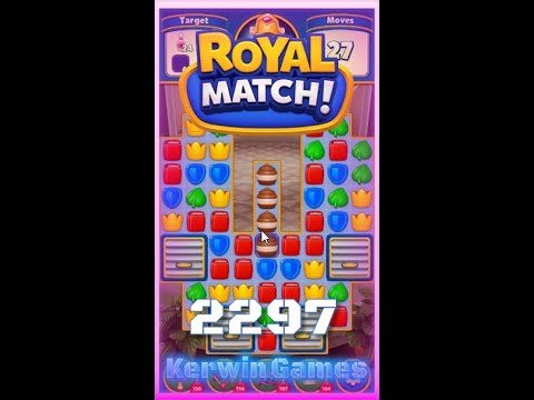 Royal Match Level 2297 - No Boosters Gameplay