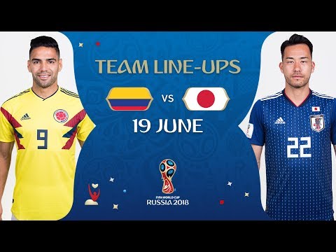 LINEUPS – COLOMBIA v JAPAN - MATCH 16 @ 2018 FIFA World Cup™