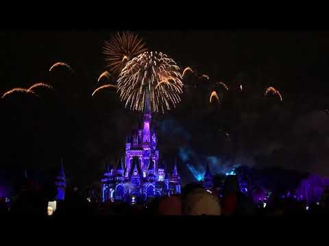 Disney dreams! spectacular-night. time full show Disney World Orlando, Florida.