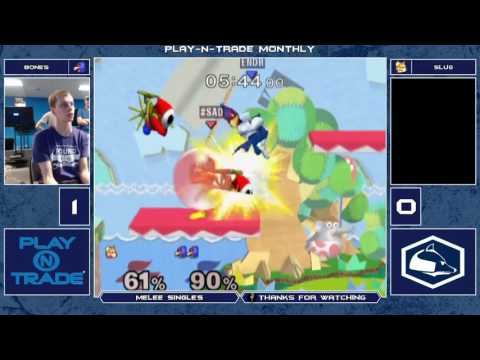 PlayNTrade Monthly 2 Melee Singles - Bones (Falco) vs Slug (Fox) - Winner's Semis