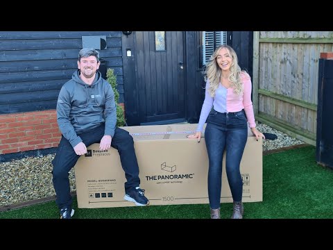 Singing sensation Samantha Harvey takes delivery of her Panoramic 1500 for her new media wall