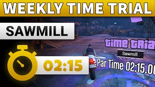 GTA 5 Time Trial This Week Sawmill | GTA ONLINE WEEKLY TIME TRIAL SAWMILL (02:15)
