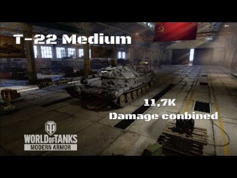 T-22 Medium in Prokorovka: 11,7K Direct damage | World of Tanks | Wot console