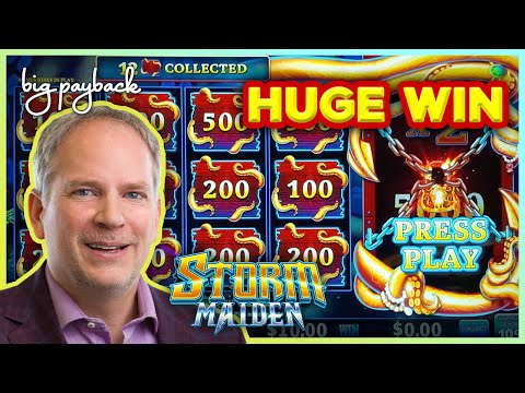 Kraken Unleashed Storm Maiden Slot - HUGE WIN BONUS!