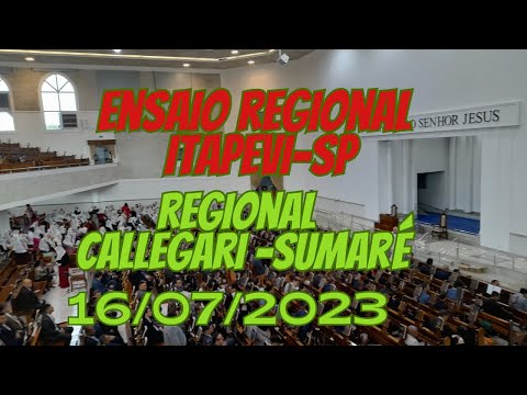 ENSAIO REGIONAL ITAPEVI-SP 16/07/2023 MUITAS LÁGRIMAS FICARAM EM ITAPEVI