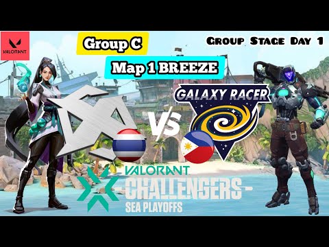 X10 ESPORTS VS GALAXY RACER | Map 1 | Group Stage | VCT Challengers SEA Stage 3