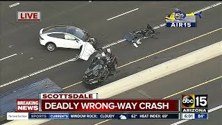 Driver killed in wrong-way crash in Scottsdale
