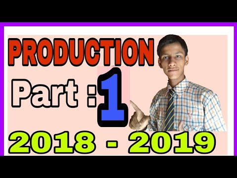 PRODUCTION || ECONOMICS || PRODUCTION  FUNCTION || PART 1 || ADITYA COMMERCE Video