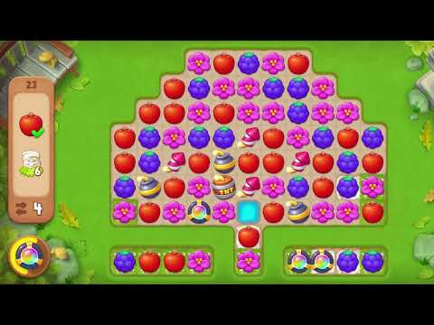 Gardenscapes Level 23 No Boosters Gameplay