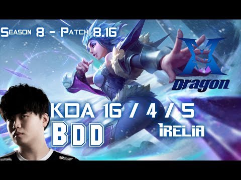 KZ BDD IRELIA vs MISS FORTUNE ADC - Patch 8.16 KR Ranked