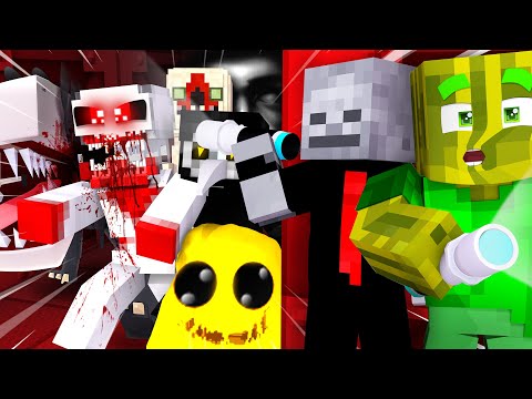 STAY 24 HOURS AT ALL SCPs?!  - Minecraft MONSTERS VILLA