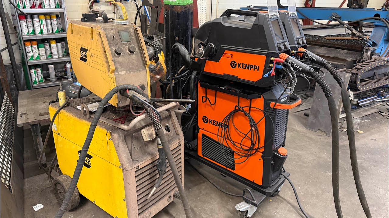 30v hitsauskone vs. uusi. Samat temput ja testit molemmille.