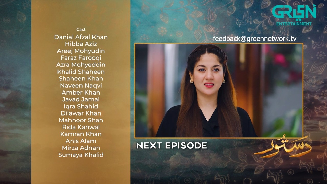 Dastoor Episode 62 ( Teaser ) 21st October 2026 | Hiba Aziz - Danial Afzal Khan | Green TV