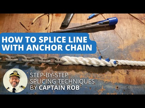 How to Splice Line to Anchor Chain on a Boat
