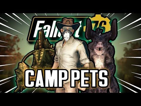 Fallout 76 - CAMP PETS & How To Tame them in the wild!!!