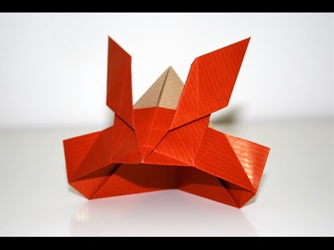 Origami – Casque de samourai – Samurai helmet [Senbazuru]